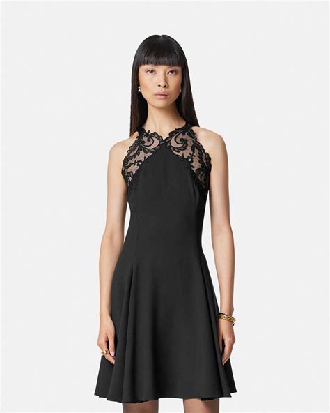 versace dress 7 11|Halterneck Pleated Mini Dress .